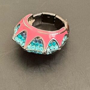Pink and Blue Women's Ring